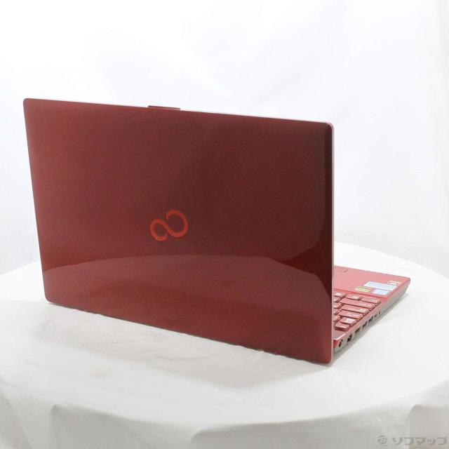 (中古)FUJITSU LIFEBOOK AH53/C2 FMVA53C2R ガーネットレッド (Windows 10)(368-ud)