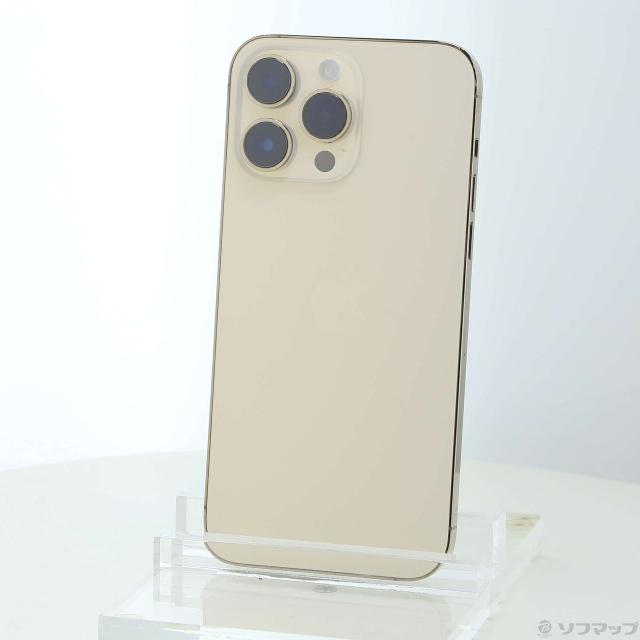 (中古)Apple iPhone14 Pro Max 256GB ゴールド MQ9D3J/A SIMフリー(251-ud)