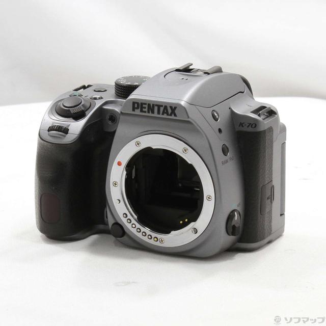 (中古)PENTAX K-70 (シルキーシルバー) ボディ (2424万画素/SDXC)(344-ud)