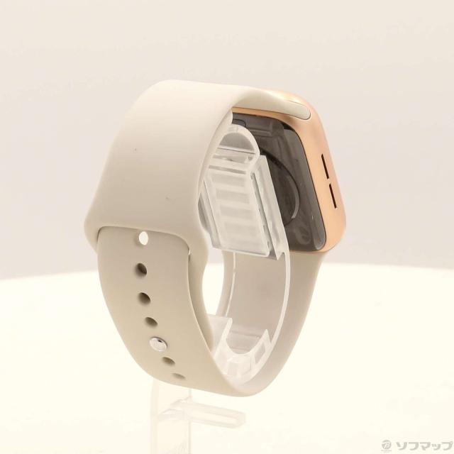 (中古)Apple Apple Watch SE 第1世代 GPS + Cellular 44mm ゴールドアルミニウムケース スターライトスポーツバンド(198-ud)_2
