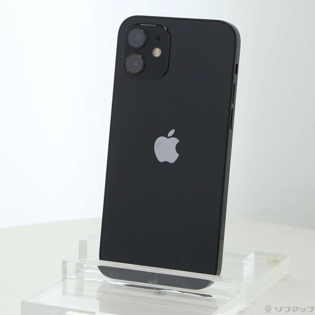 (中古)Apple iPhone12 64GB ブラック MGHN3J/A SoftBank(269-ud)