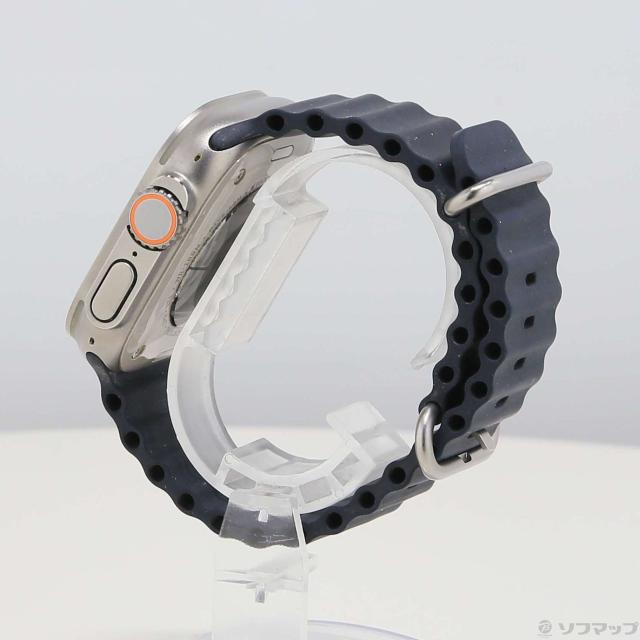 (中古)Apple Apple Watch Ultra GPS + Cellular 49mm チタニウムケース ミッドナイトオーシャンバンド(377-ud)_1