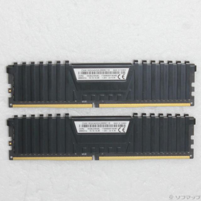 (中古)CORSAIR CMK16GX4M2A2666C16 16GB 8GB×2枚組(344-ud)