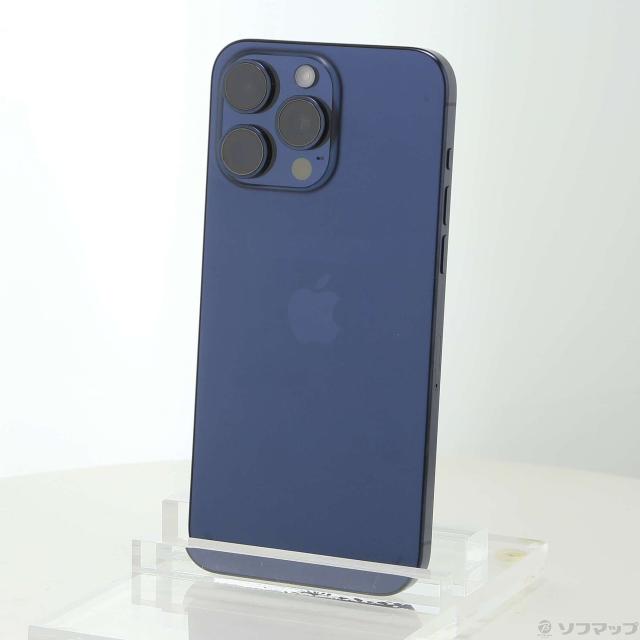 (中古)Apple iPhone15 Pro Max 256GB ブルーチタニウム MU6T3J/A SIMフリー(198-ud)