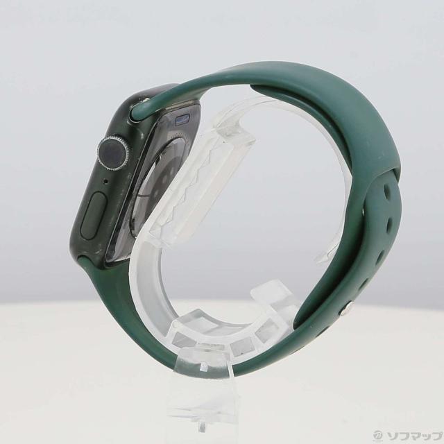 (中古)Apple Apple Watch Series 7 GPS 41mm グリーンアルミニウムケース クローバースポーツバンド(258-ud)_1