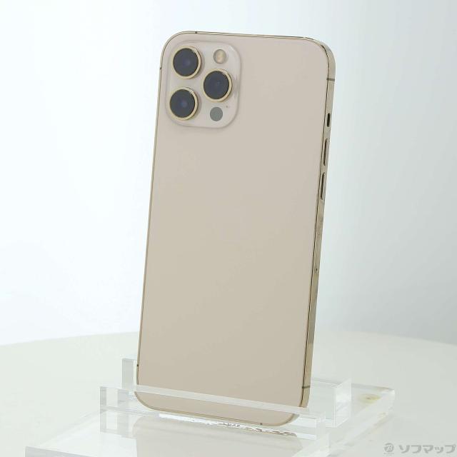 中古)Apple iPhone12 Pro Max 128GB ゴールド MGCW3J/A SIMフリー(198-ud)