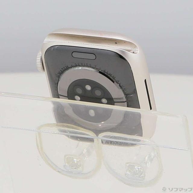 (中古)Apple Apple Watch Series 7 GPS 41mm スターライトアルミニウムケース バンド無し(262-ud)_2