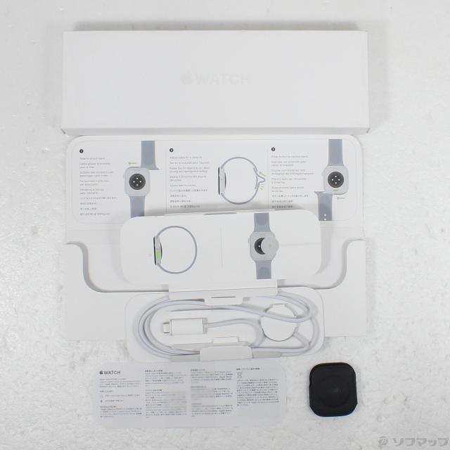 (中古)Apple Apple Watch Series 10 GPS 42mm ジェットブラックアルミニウムケース ブラックスポーツバンド(344-ud)_4