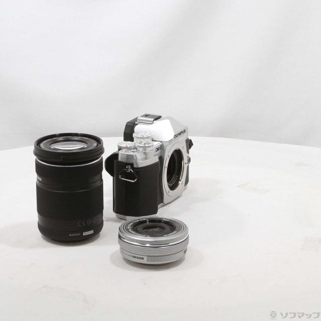 中古)OLYMPUS OM-D E-M10 MarkIII EZ ダブルズームキット シルバー(269