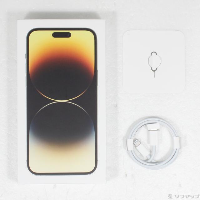 (中古)Apple iPhone14 Pro Max 256GB ゴールド MQ9D3J/A SIMフリー(352-ud)_4
