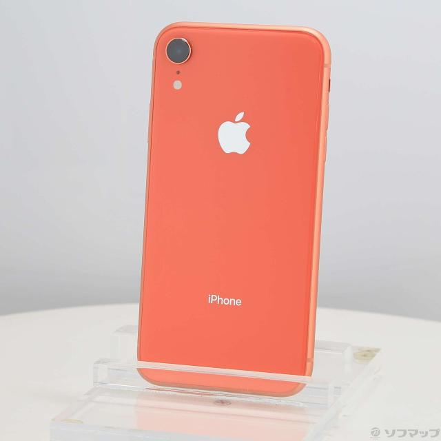 (中古)Apple iPhoneXR 64GB コーラル MT0A2J/A SIMフリー(305-ud)