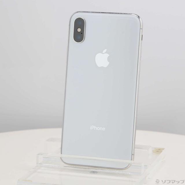 中古)Apple iPhoneX 64GB シルバー MQAY2J/A SIMフリー(247-ud) 【公式