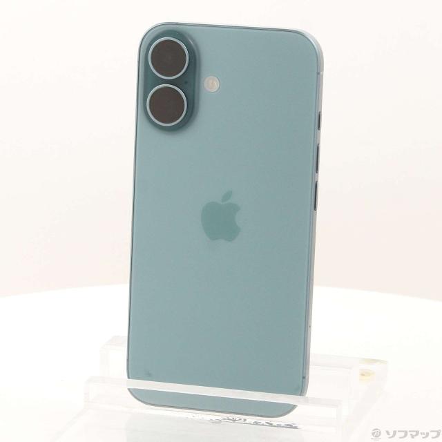 (中古)Apple iPhone16 256GB ティール MYE13J/A SIMフリー(344-ud)
