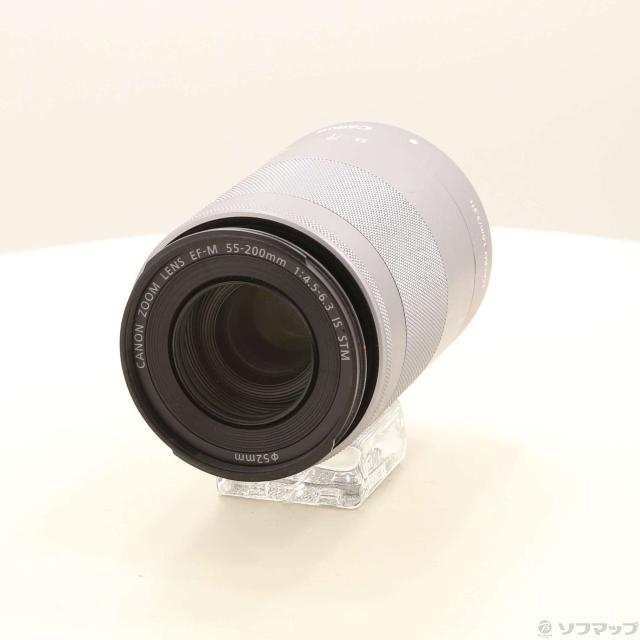 (中古)Canon EF-M55-200MM F4.5-6.3 IS STM シルバー(297-ud)