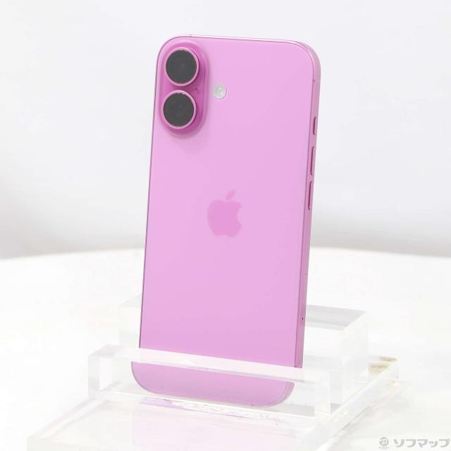 中古)Apple iPhone16 128GB ピンク MYDT3J/A SIMフリー(276-ud)