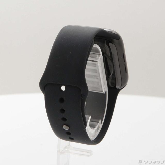 (中古)Apple Apple Watch SE 第1世代 GPS 44mm スペースグレイアルミニウムケース ブラックスポーツバンド(305-ud)_2