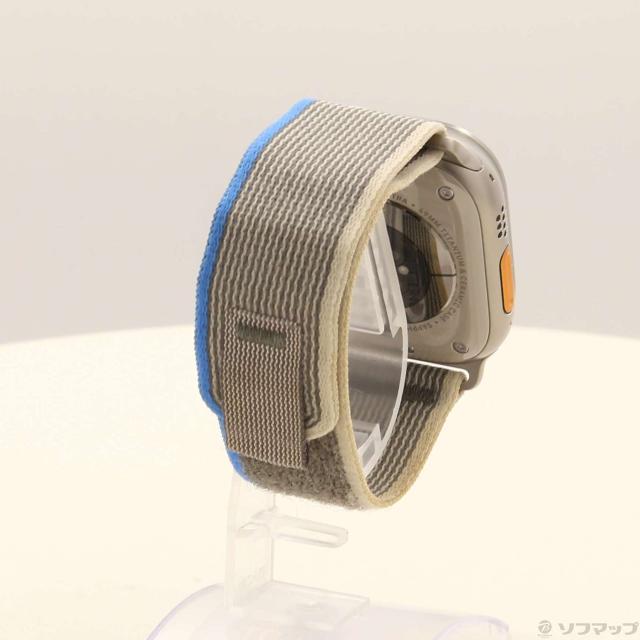 (中古)Apple Apple Watch Ultra GPS + Cellular 49mm チタニウムケース ブルー/グレイトレイルループ(377-ud)_2