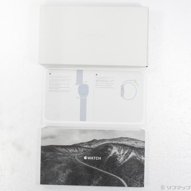 (中古)Apple Apple Watch Ultra GPS + Cellular 49mm チタニウムケース ブルー/グレイトレイルループ(377-ud)_4