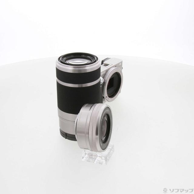 中古)SONY α6000 ダブルズームレンズキット シルバー ILCE-6000Y(295