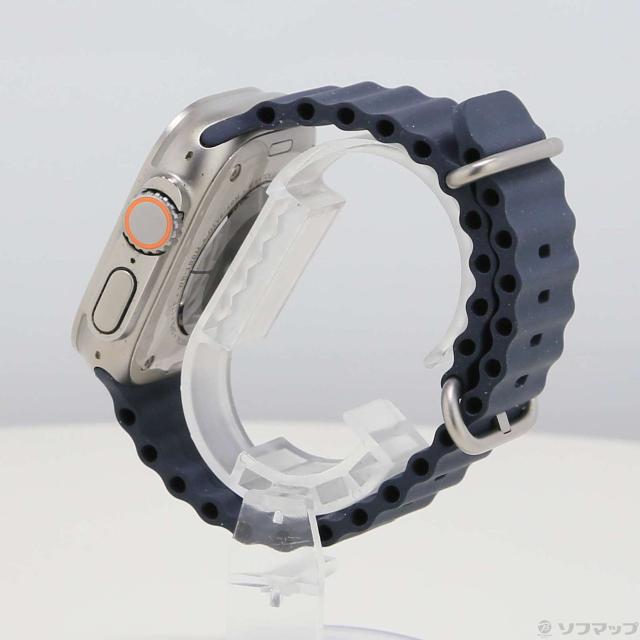 (中古)Apple Apple Watch Ultra GPS + Cellular 49mm チタニウムケース ミッドナイトオーシャンバンド(377-ud)_1