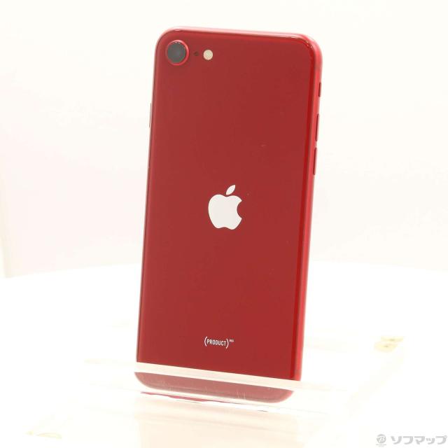 (中古)Apple iPhone SE 第3世代 64GB プロダクトレッド MMYE3J/A SIMフリー(371-ud)