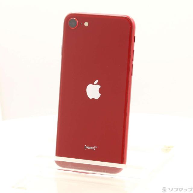 (中古)Apple iPhone SE 第3世代 64GB プロダクトレッド MMYE3J/A SIMフリー(377-ud)