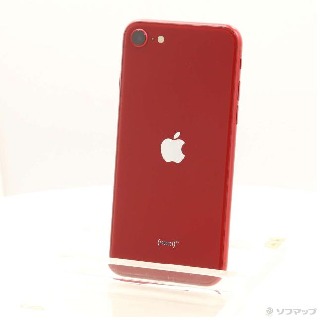 (中古)Apple iPhone SE 第3世代 64GB プロダクトレッド MMYE3J/A SIMフリー(198-ud)