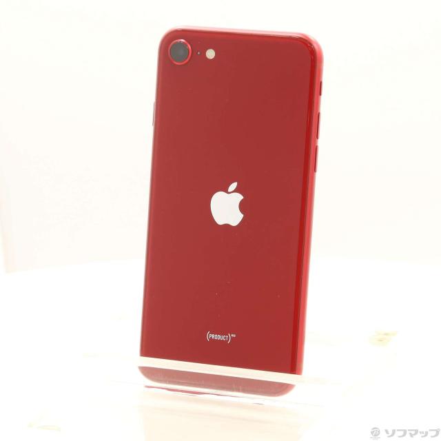 (中古)Apple iPhone SE 第3世代 64GB プロダクトレッド MMYE3J/A SIMフリー(269-ud)
