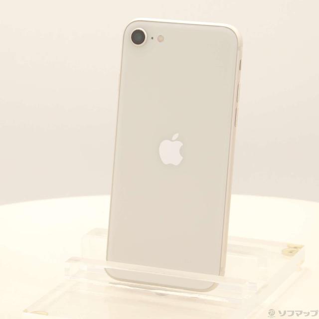(中古)Apple iPhone SE 第3世代 64GB スターライト MMYD3J/A SIMフリー(371-ud)