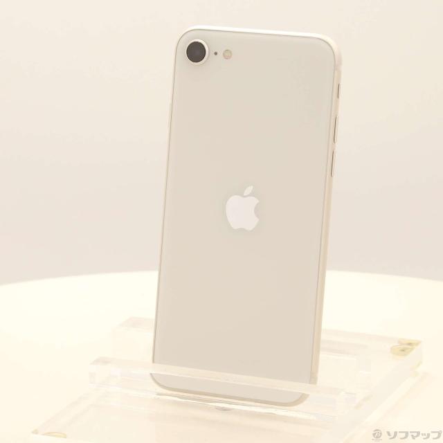 (中古)Apple iPhone SE 第3世代 64GB スターライト MMYD3J/A SIMフリー(348-ud)