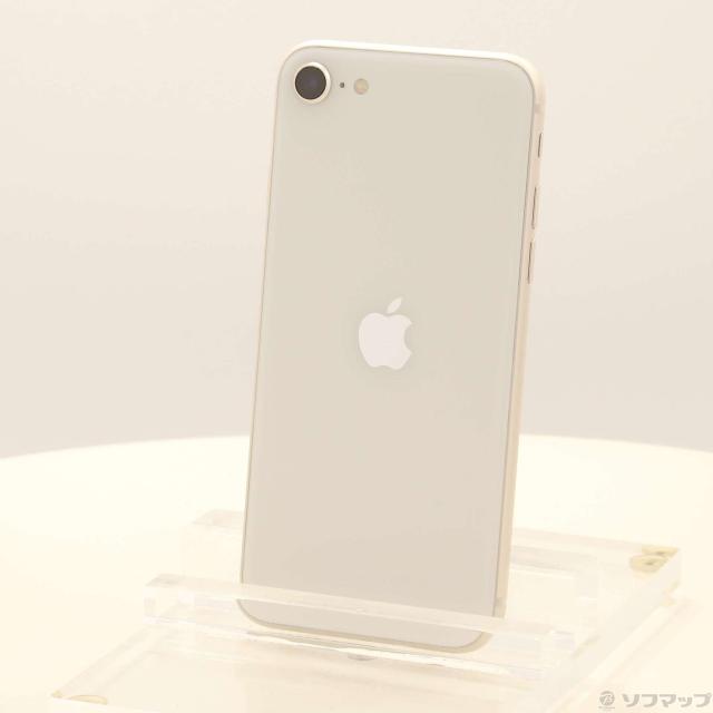 (中古)Apple iPhone SE 第3世代 64GB スターライト MMYD3J/A SIMフリー(352-ud)