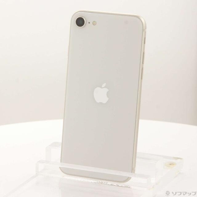 (中古)Apple iPhone SE 第3世代 64GB スターライト MMYD3J/A SIMフリー(344-ud)