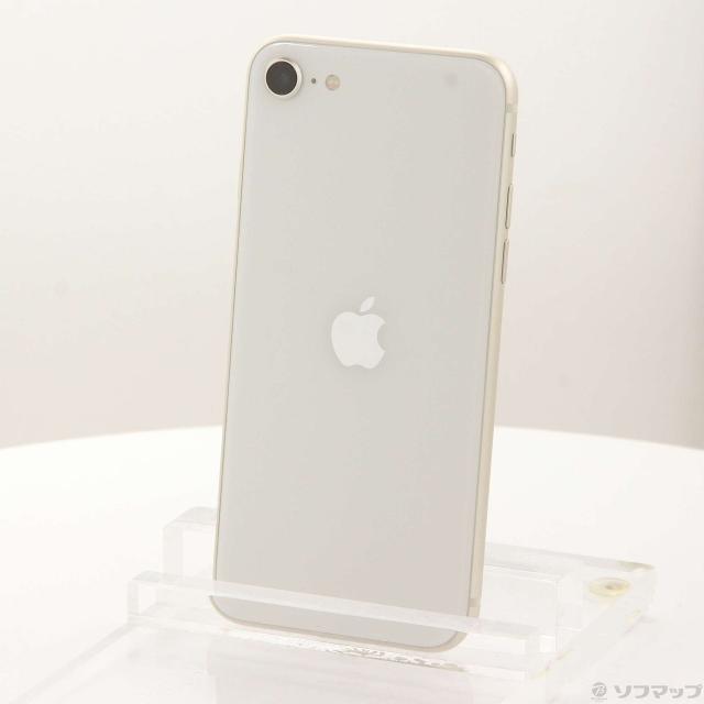 (中古)Apple iPhone SE 第3世代 64GB スターライト MMYD3J/A SIMフリー(348-ud)