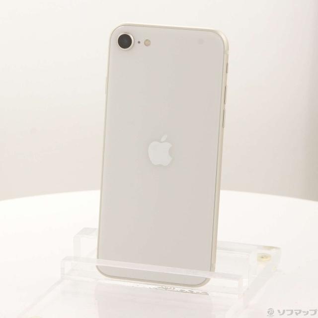 (中古)Apple iPhone SE 第3世代 64GB スターライト MMYD3J/A SIMフリー(377-ud)