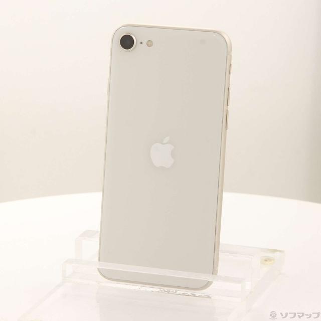 (中古)Apple iPhone SE 第3世代 64GB スターライト MMYD3J/A SIMフリー(348-ud)