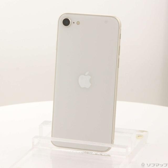 (中古)Apple iPhone SE 第3世代 64GB スターライト MMYD3J/A SIMフリー(344-ud)