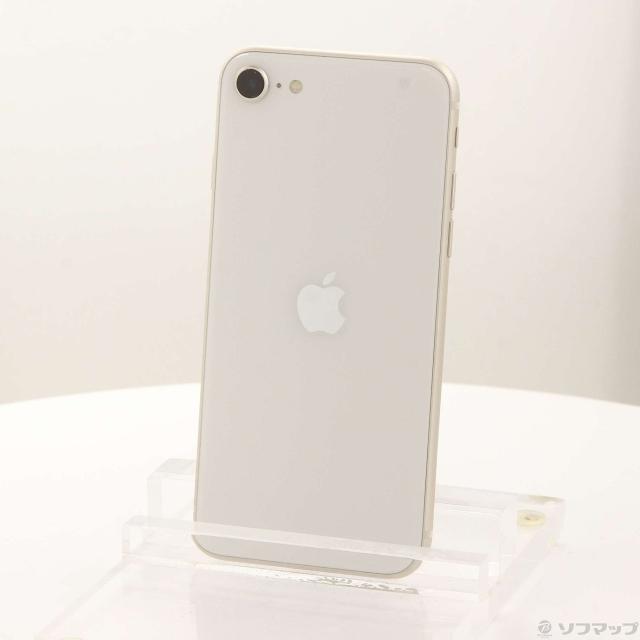 (中古)Apple iPhone SE 第3世代 64GB スターライト MMYD3J/A SIMフリー(348-ud)