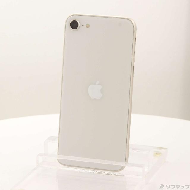 (中古)Apple iPhone SE 第3世代 64GB スターライト MMYD3J/A SIMフリー(349-ud)