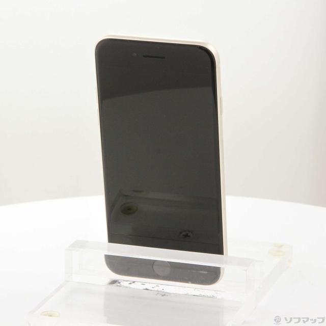 (中古)Apple iPhone SE 第3世代 64GB スターライト MMYD3J/A SIMフリー(198-ud)