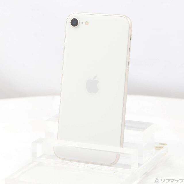 (中古)Apple iPhone SE 第3世代 64GB スターライト MMYD3J/A SIMフリー(377-ud)