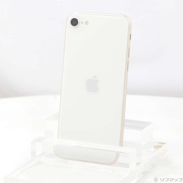 (中古)Apple iPhone SE 第3世代 64GB スターライト MMYD3J/A SIMフリー(377-ud)