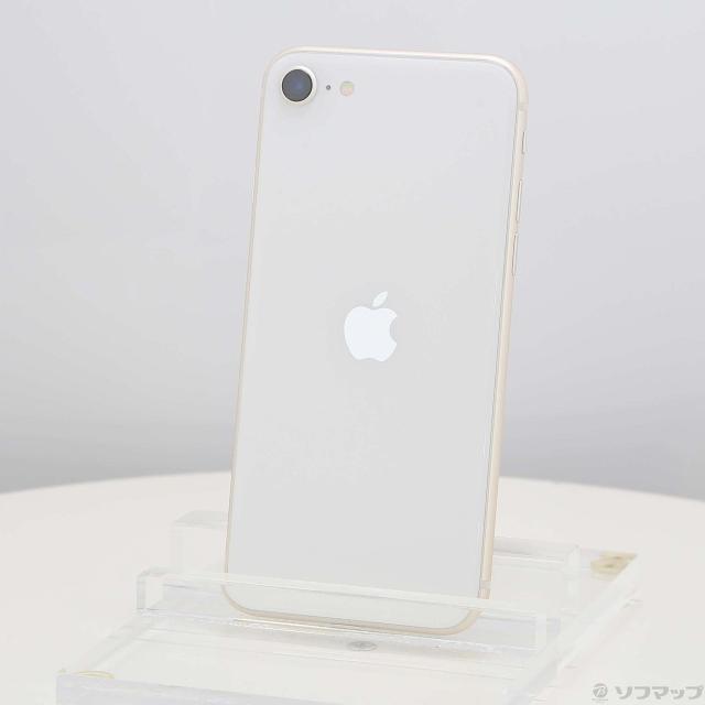 (中古)Apple iPhone SE 第3世代 64GB スターライト MMYD3J/A SIMフリー(368-ud)