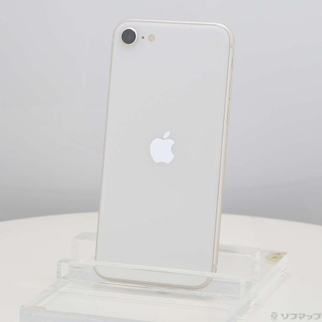 (中古)Apple iPhone SE 第3世代 64GB スターライト MMYD3J/A SIMフリー(368-ud)