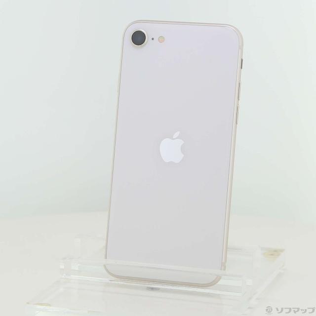 (中古)Apple iPhone SE 第3世代 64GB スターライト MMYD3J/A SIMフリー(371-ud)
