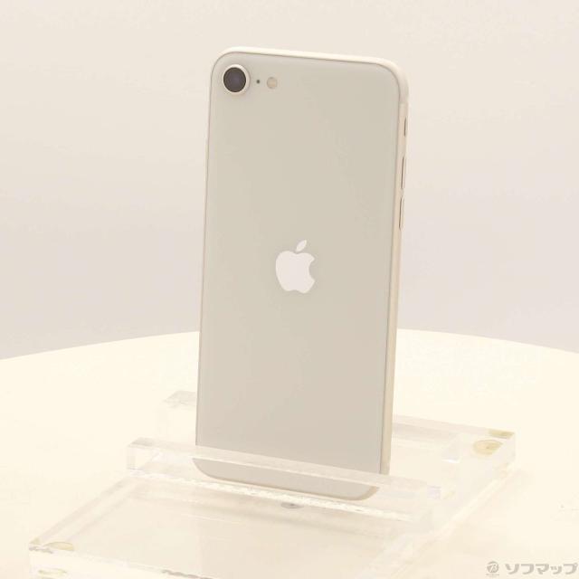 (中古)Apple iPhone SE 第3世代 128GB スターライト MMYG3J/A SIMフリー(196-ud)