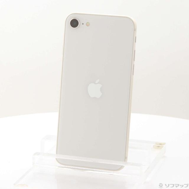 中古)Apple iPhone SE 第3世代 128GB スターライト MMYG3J/A SIMフリー