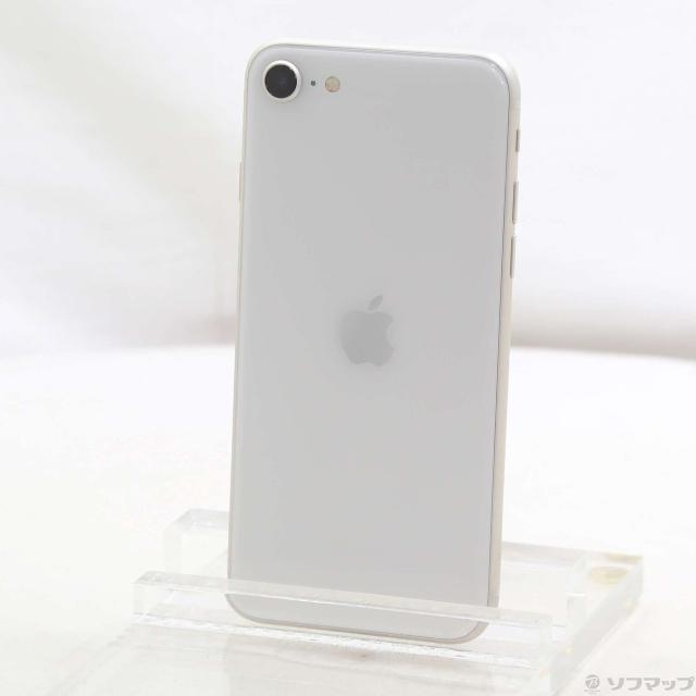 (中古)Apple iPhone SE 第3世代 64GB スターライト MMYD3J/A SIMフリー(368-ud)