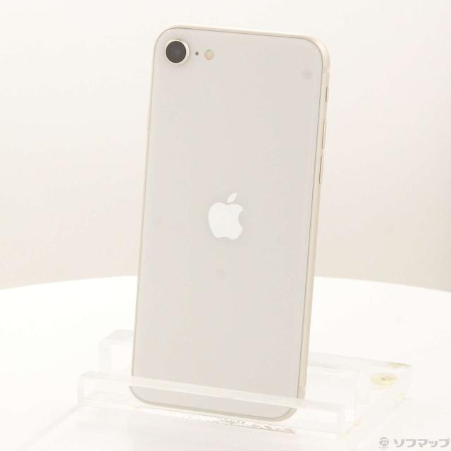 (中古)Apple iPhone SE 第3世代 64GB スターライト MMYD3J/A SIMフリー(377-ud)