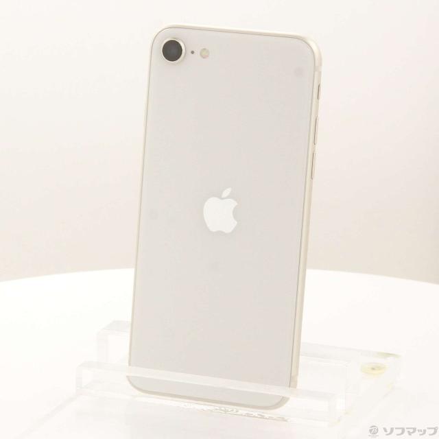 (中古)Apple iPhone SE 第3世代 64GB スターライト MMYD3J/A SIMフリー(377-ud)