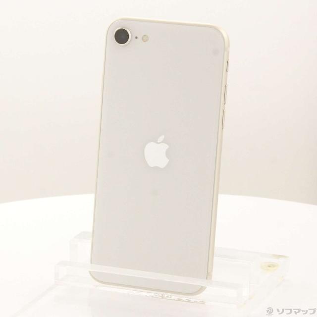 (中古)Apple iPhone SE 第3世代 64GB スターライト MMYD3J/A SIMフリー(377-ud)